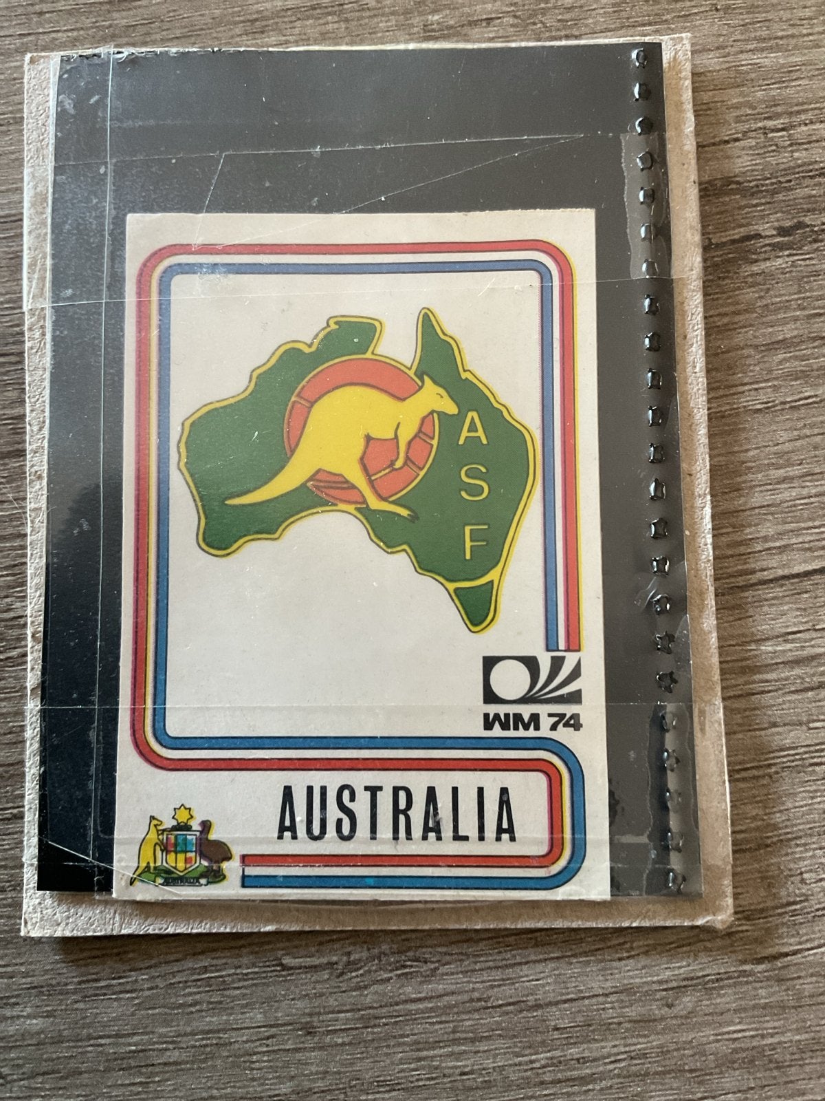 WM 74 Australië Voetbal Sticker - Vintage Collectible, Verzamelen, Ophalen of Verzenden, Zo goed als nieuw, Sport