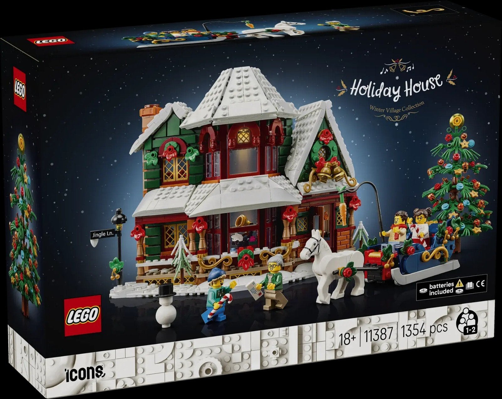 LEGO Holiday House kersthuis (11387) - Winter Village NIEUW, Overige thema's, Lego, Nieuw, Ophalen of Verzenden