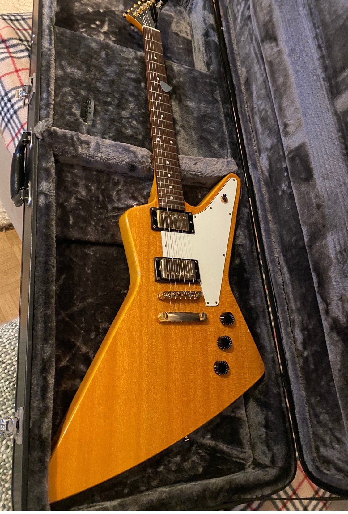 Epiphone Explorer Korina ‘58 reissue 2006, Muziek en Instrumenten, Snaarinstrumenten | Gitaren | Elektrisch, Ophalen of Verzenden