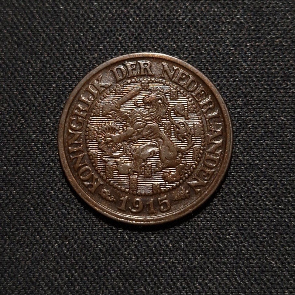 1 cent 1915, Verzenden, Koningin Wilhelmina, 1 cent, Losse munt