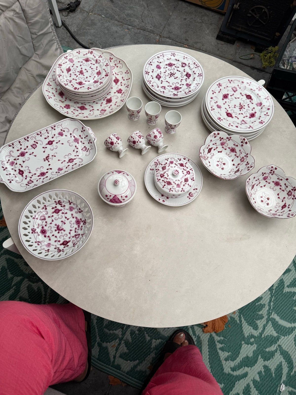 Ontbijt servies August warnecke purpur, Overige merken, Klassiek, Ophalen of Verzenden, Zo goed als nieuw