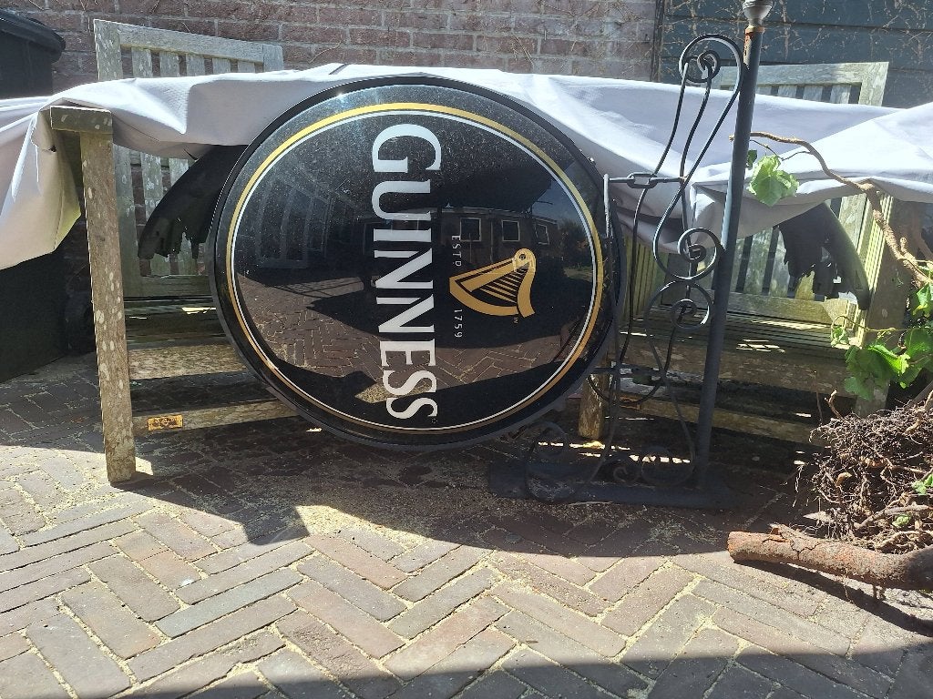 Reclame lichtbak Guinness, Ophalen, Gebruikt, Lichtbak of (neon) lamp