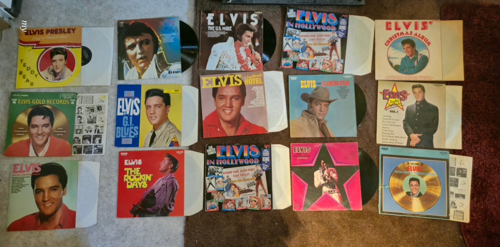 Dubbel Muziek Platen 39 Stuk Elvis Presley, Ophalen of Verzenden, Zo goed als nieuw, Kunst en Cultuur