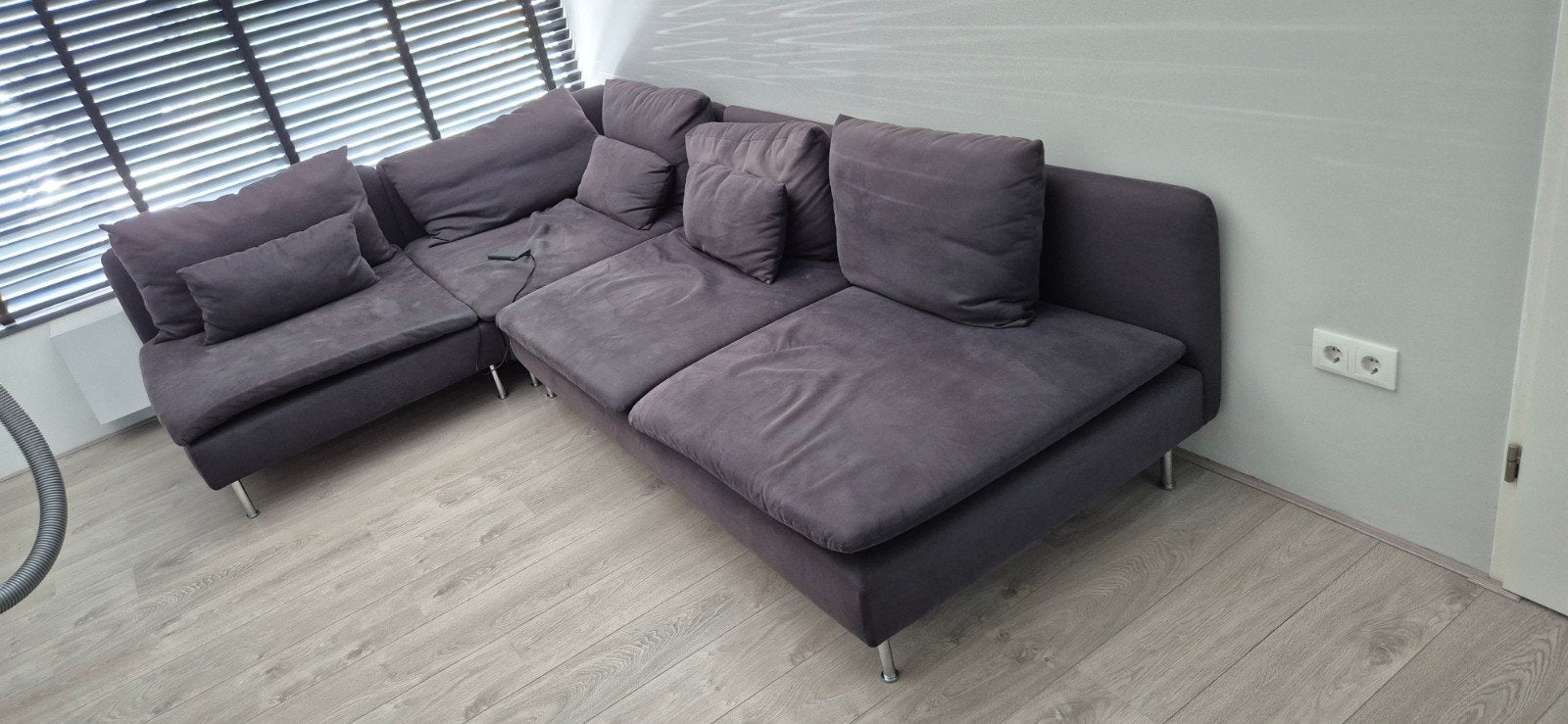 GRATIS Hoekbank Ikea Loungebank (Prachtig!), Ophalen, Gebruikt, Stof, Modern
