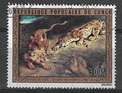 Congo-Brazzaville Michel 371 gestempeld, Ophalen of Verzenden, Overige landen, Gestempeld