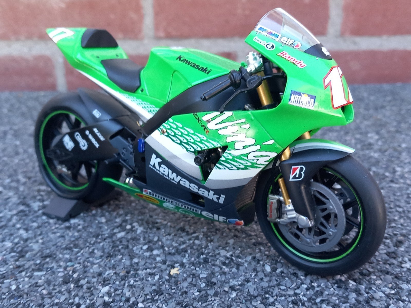 Kawasaki ZX-RR #17 Randy de Puniet 2006 MotoGP, Ophalen of Verzenden, Nieuw, 1:9 t/m 1:12, Motor