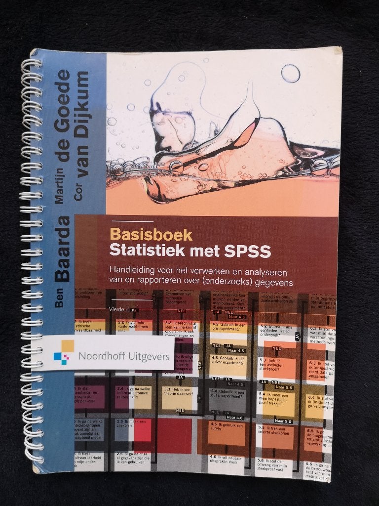 Ben Baarda, Basisboek Statistiek met SPSS