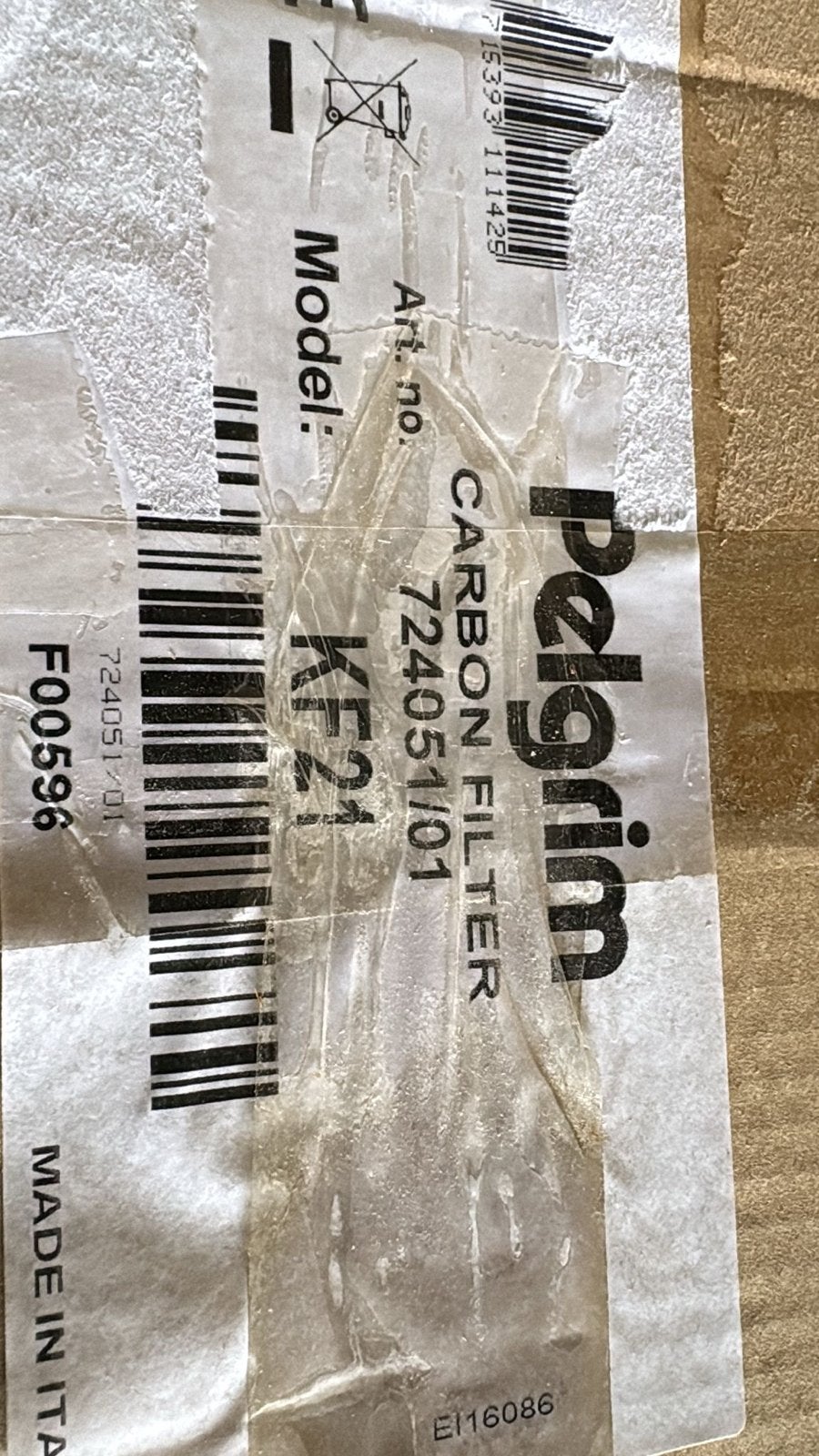 Pelgrim KF21 Koolstoffilter voor Afzuigkap - Nieuw, Ophalen of Verzenden, Nieuw, Recirculatie