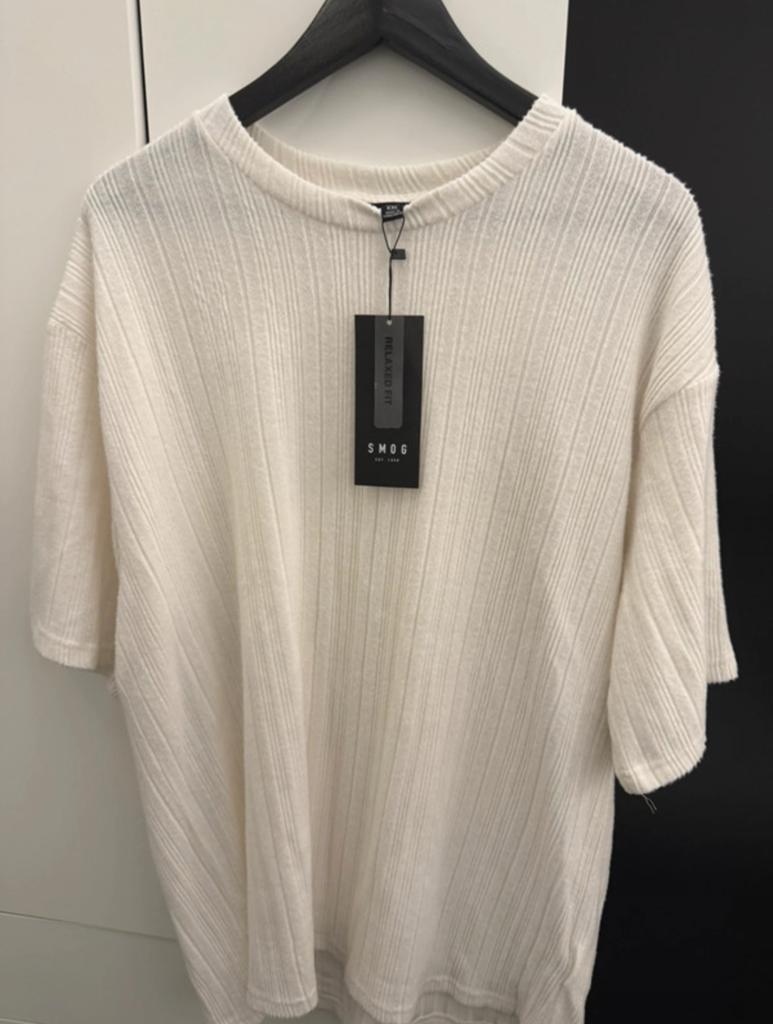 Smog Witte Nette T-Shirt, Kleding | Heren, T-shirts, Ophalen of Verzenden, Nieuw, Maat 56/58 (XL), Wit