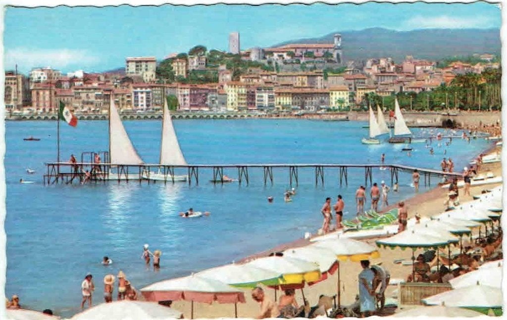 Frankrijk 1963 Cannes Strand Wenen Oostenrijk, Verzenden, 1960 tot 1980, Gelopen, Natuur