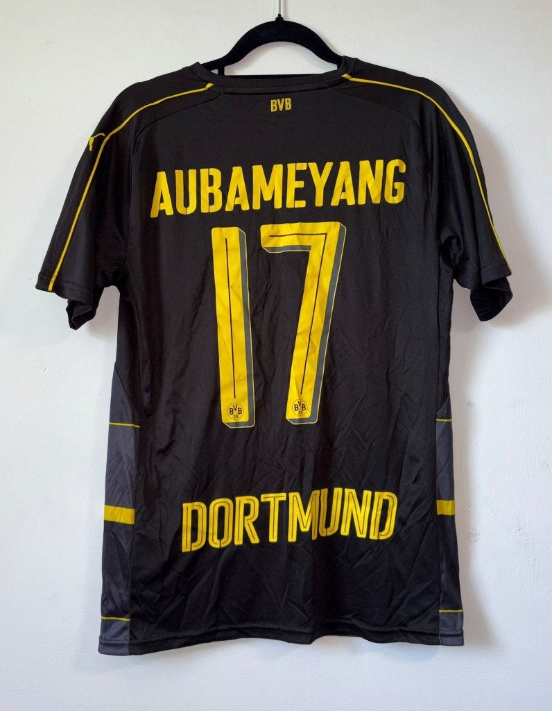 Origineel Dortmund 2016-17 Uit shirt - Aubameyang #17 - 8/10, Puma, Overige kleuren, Ophalen of Verzenden, Zo goed als nieuw