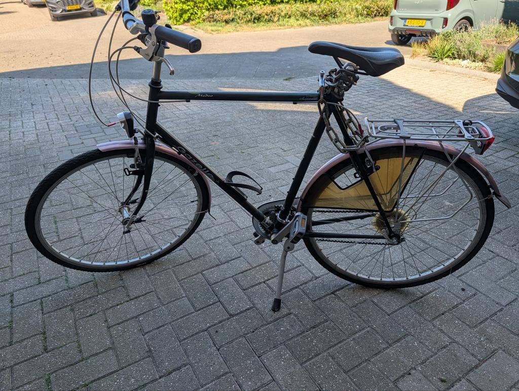 Gazelle Medeo herenfiets met 24 versnellingen, Ophalen, Gebruikt, Velgrem, Versnellingen