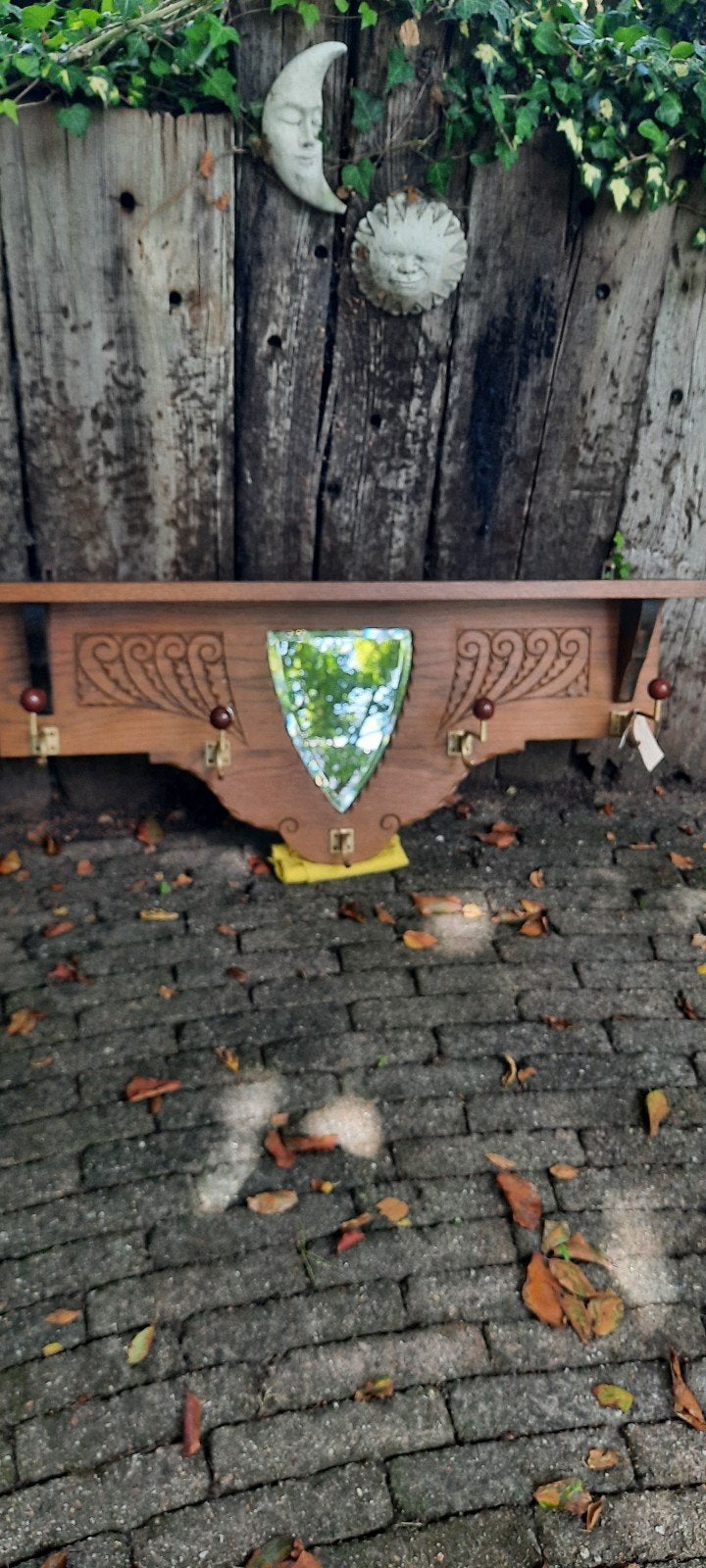 Amsterdamse School kapstok, Huis en Inrichting, Woonaccessoires | Kapstokken, Ophalen, Hout, Wandkapstok, Minder dan 100 cm