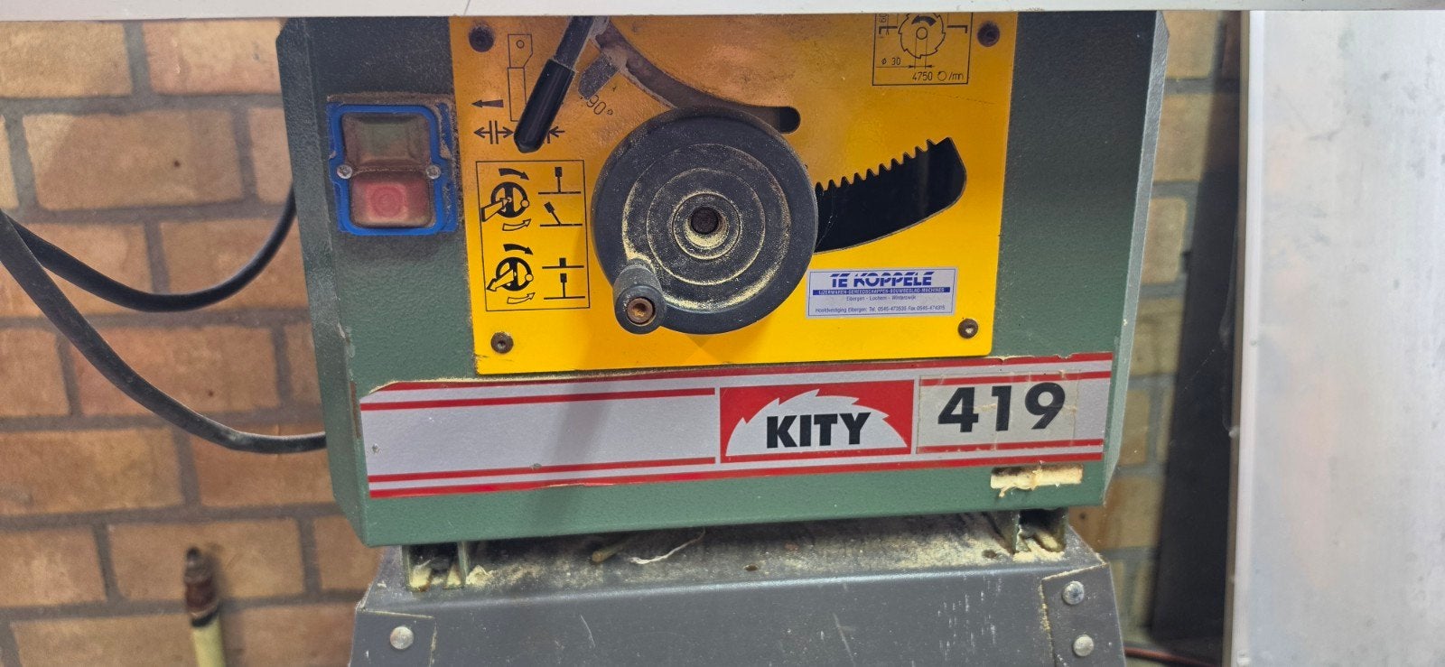 KITY 419 Tafelzaag - Gebruikt maar functioneel, Ophalen, Gebruikt, Cirkelzaag, 70 mm of meer