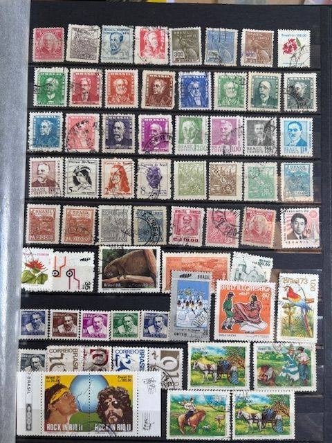 postzegels Brazilië, Verzenden, Gestempeld, Zuid-Amerika
