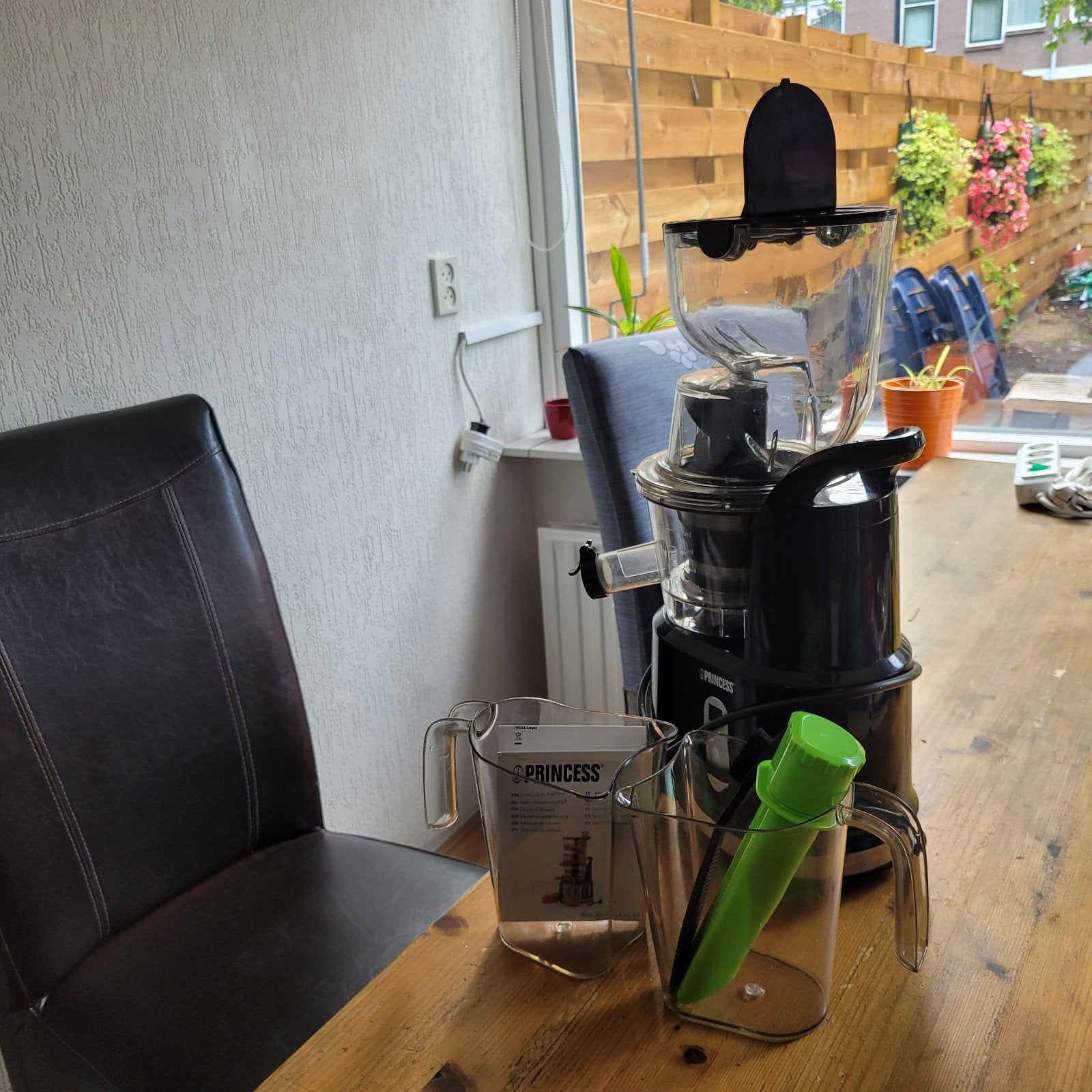 Princess slow juicer easy fill, Ophalen, Overige typen, Kunststof, Zo goed als nieuw