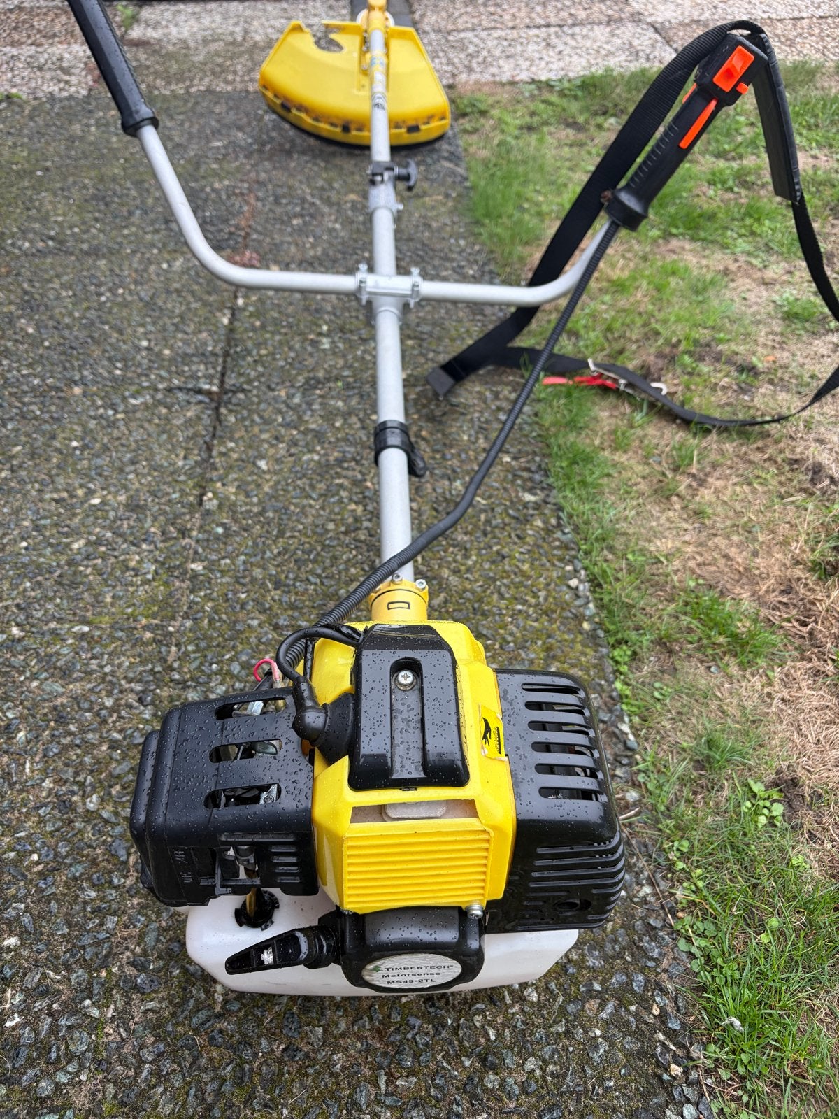Timbertech Motorsense MS49-2TL Benzine Grastrimmer, Ophalen, Gebruikt, 30 tot 50 cm, Benzine