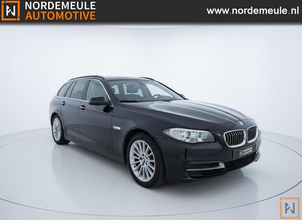 Bmw 5-SERIE 520D EXECUTIVE, Xenon, Leder, Navi, Trekhaak, Auto's, Automaat, Euro 6, 2000 kg, Zwart