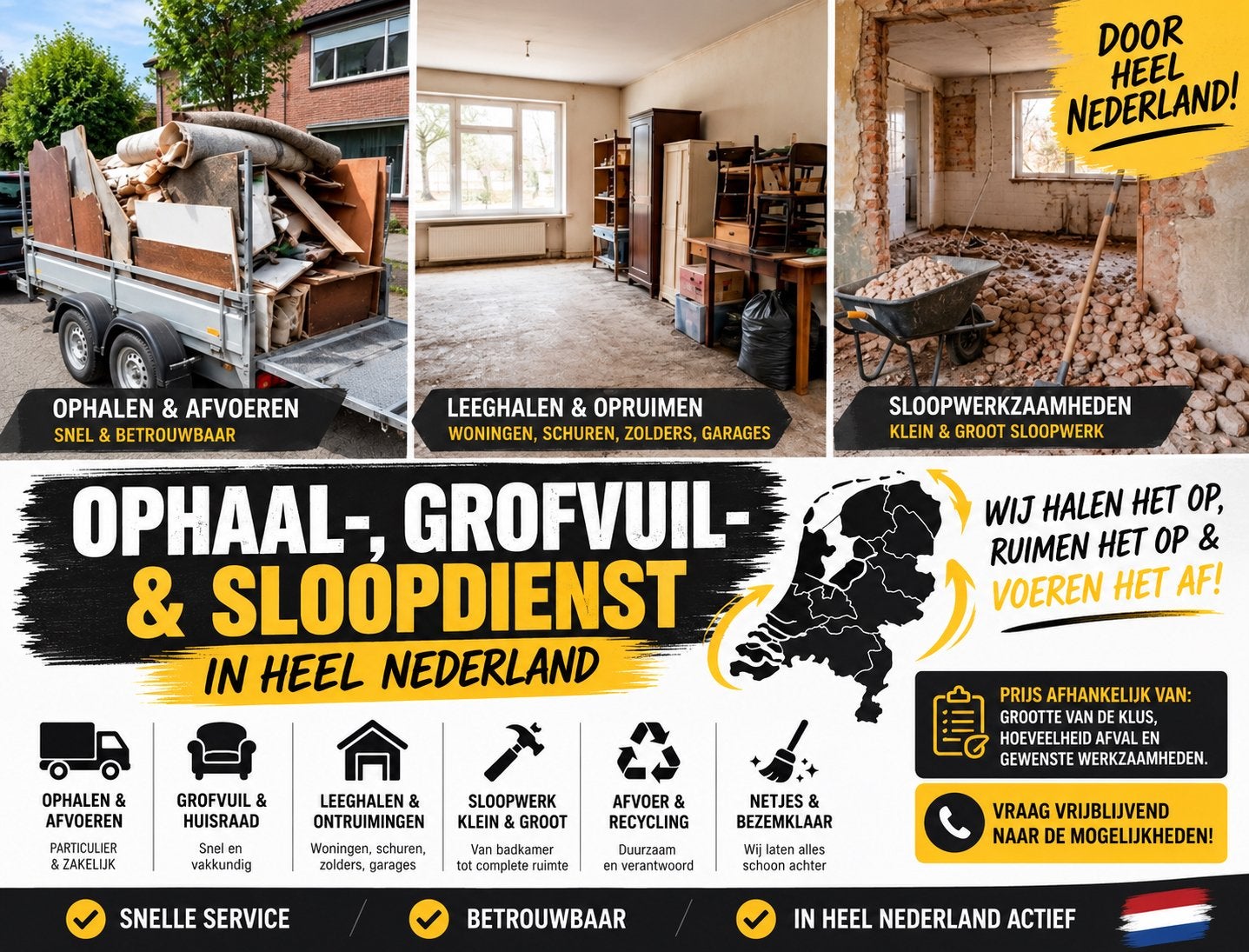 GROFVUIL- & SLOOPDIENST, Bedrijfsverhuizingen