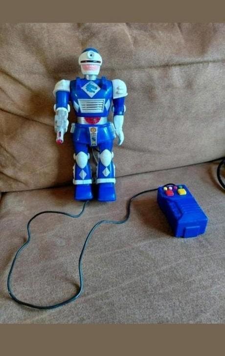 Vintage Power Rangers Robot Speelgoed met Afstandsbediening, Ophalen of Verzenden, Gebruikt