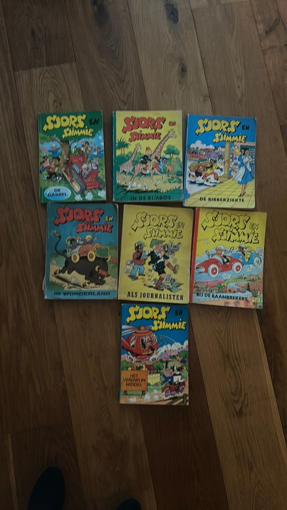 7x sjors en sjimmie strip, Meerdere stripboeken, Ophalen of Verzenden, Gelezen