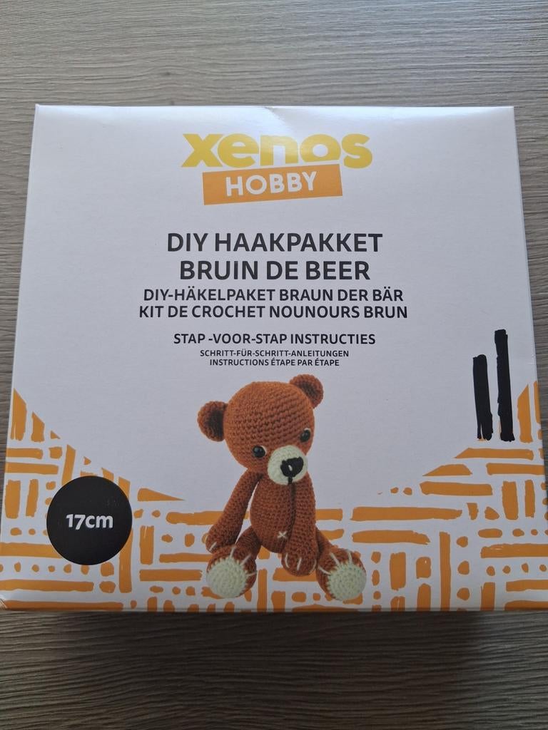 Haakpakket bruin de beer Xenos, Hobby en Vrije tijd, Ophalen of Verzenden, Nieuw, Haken