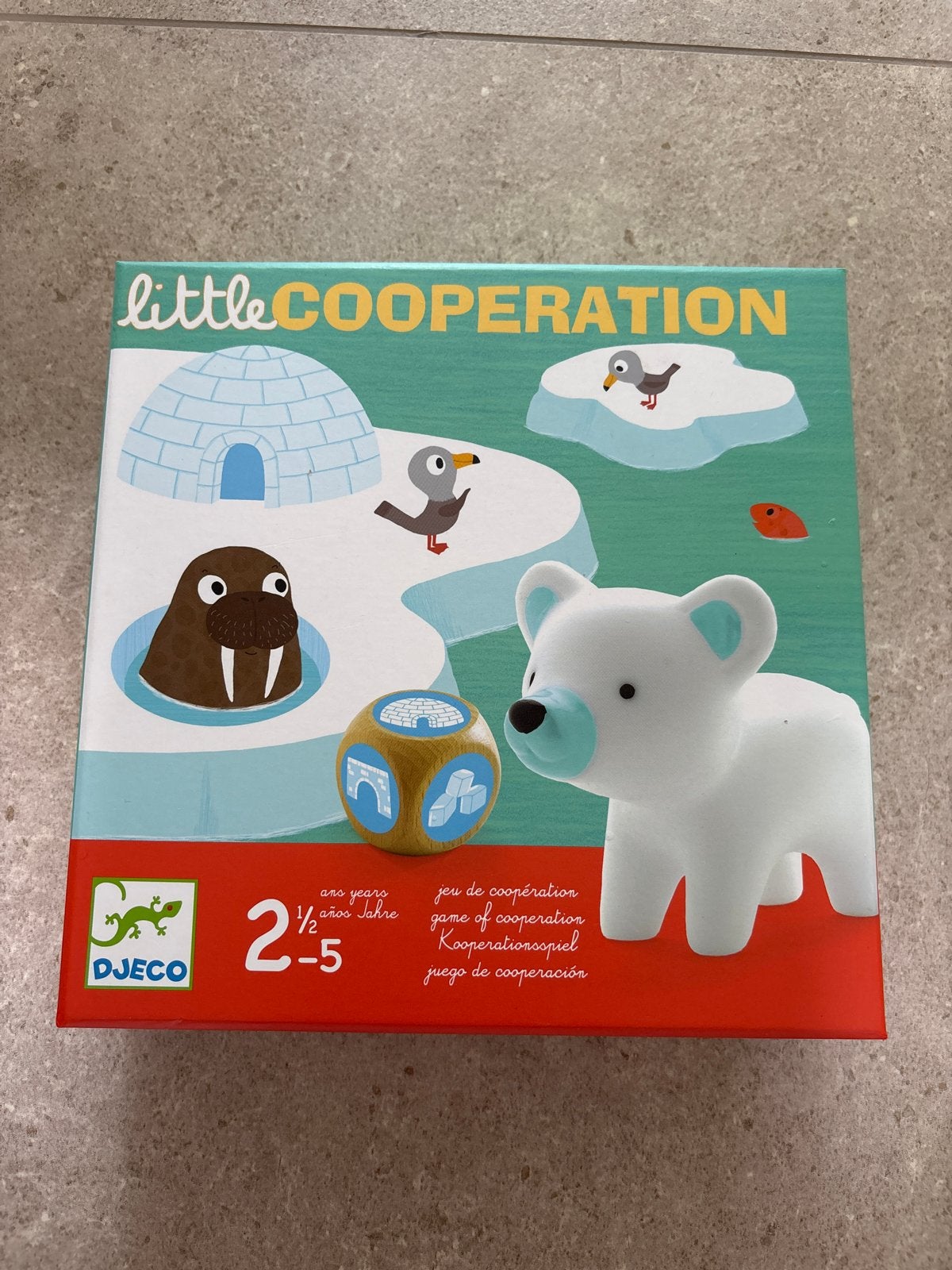 Djeco Little Cooperation Coöperatief Bordspel, Drie of vier spelers, Ophalen, Zo goed als nieuw