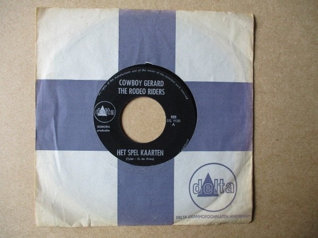 s0110 cowboy gerard - het spel kaarten, Cd's en Dvd's, Ophalen, Gebruikt, 7 inch, Overige genres
