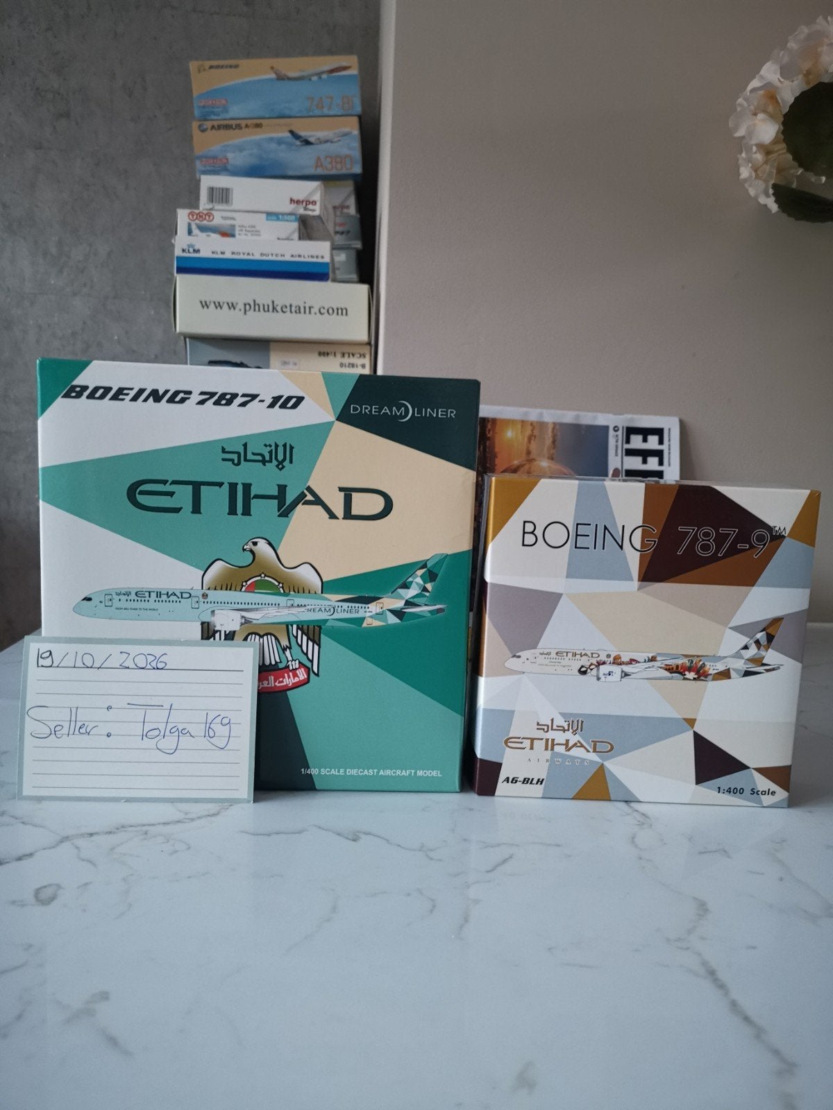 Etihad B787-10 & B787-9 JC Wings, Phoenix 1:400, Overige merken, 1:200 of kleiner, Nieuw, Ophalen of Verzenden