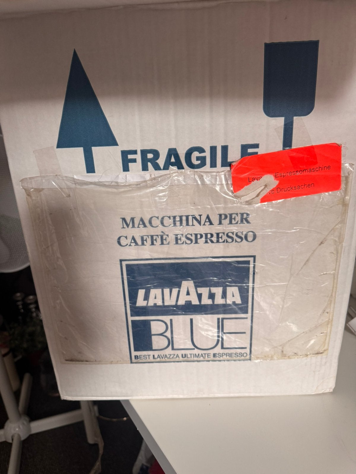 LAVAZZA koffie apparaat (oude model) nieuw in doos, Ophalen, Doos, Minder dan 35 cm, Minder dan 50 cm