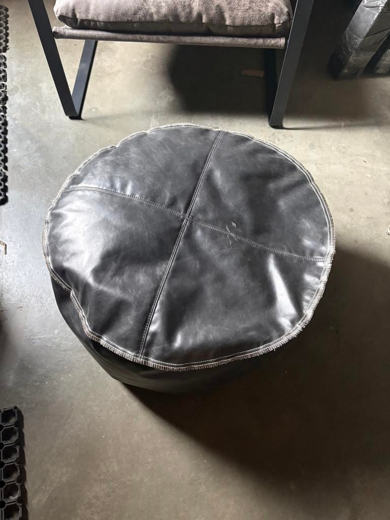 Poef, Ophalen, Rond, Zo goed als nieuw, Minder dan 50 cm