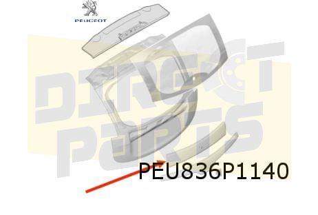 Peugeot ION achterklep sierlijst (te spuiten) (10/10-) Origi, -, Nieuw, Ophalen of Verzenden, Achter