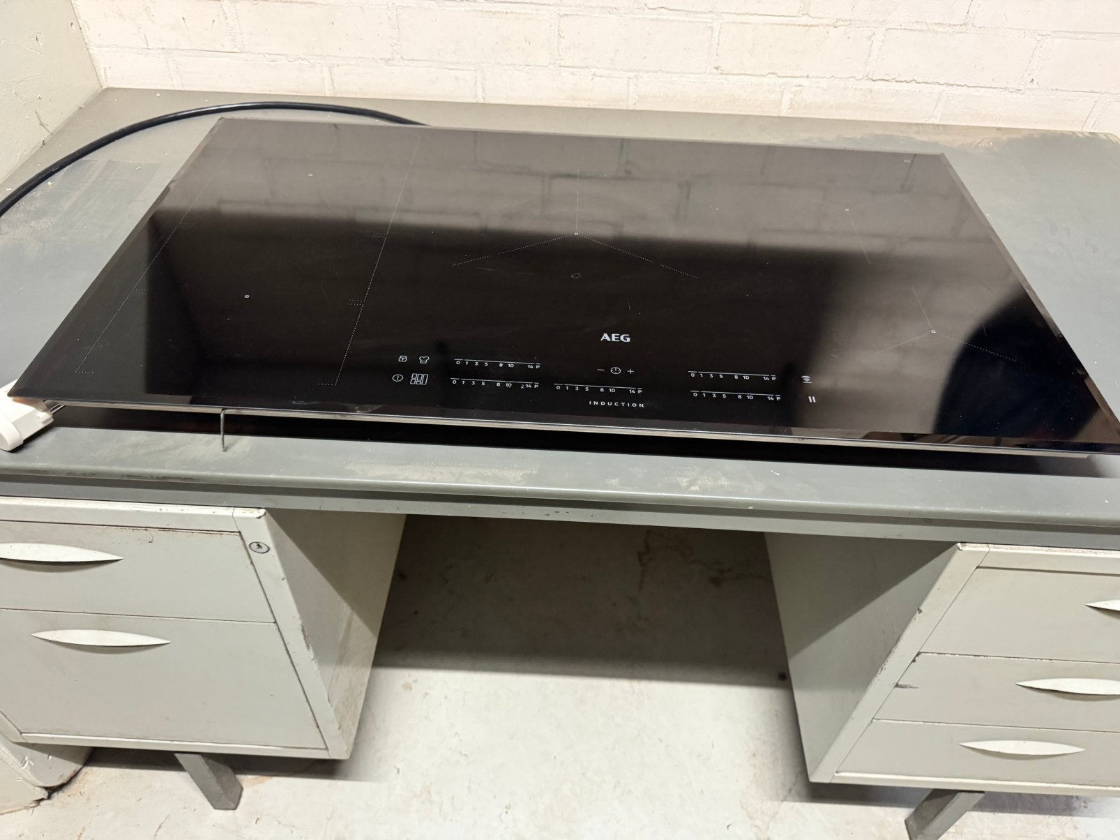 AEG  5 pits inductiekookplaat, Zo goed als nieuw, Inbouw, Inductie, 4 kookzones