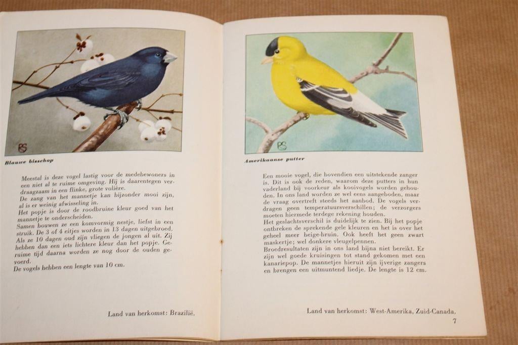 Tropische Zaadetende Vogels — Sluis [Vintage Boekje 1955], Boeken, Ophalen of Verzenden, Gelezen, Vogels