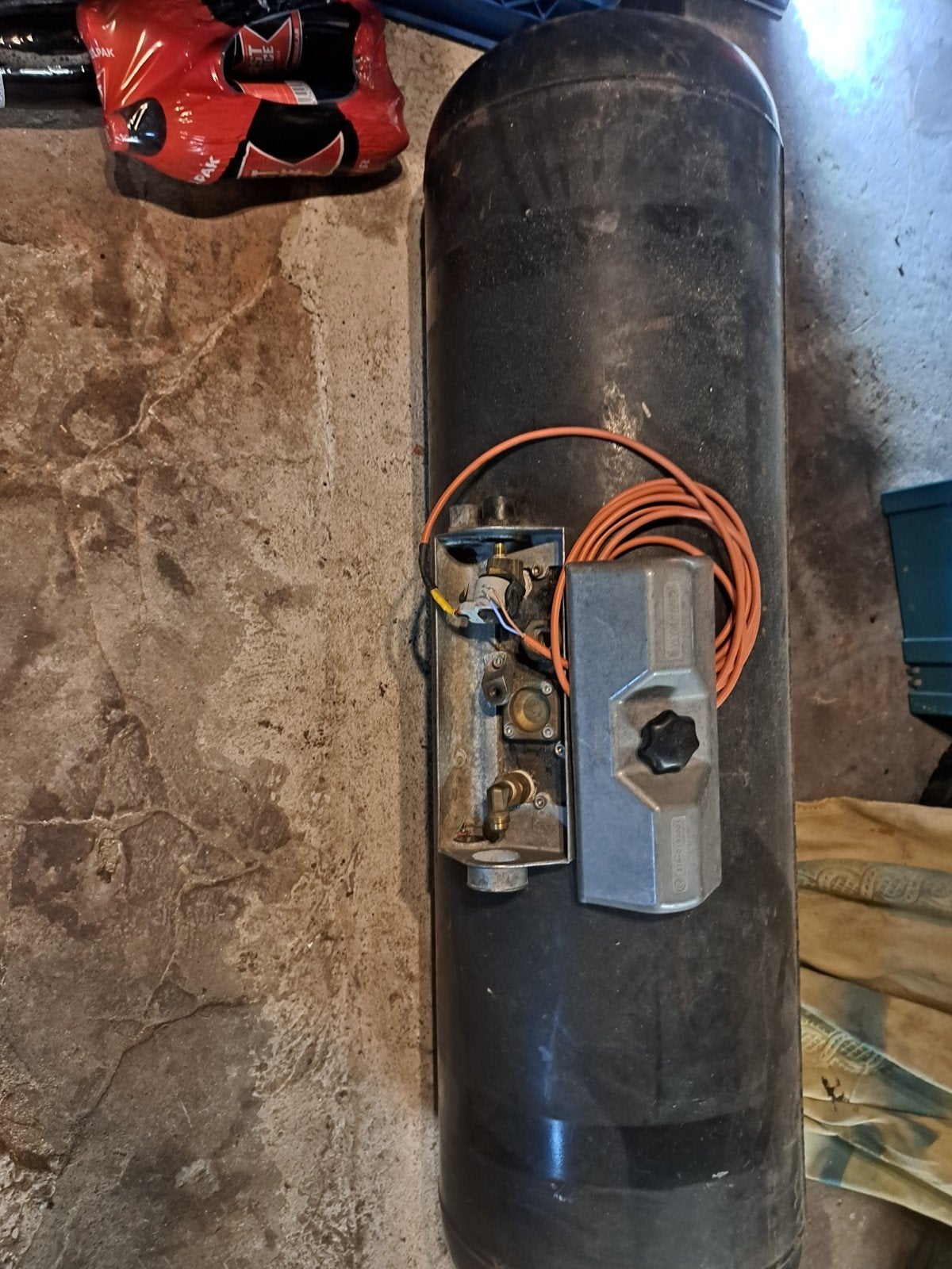 lpg tank, Ophalen, Gebruikt