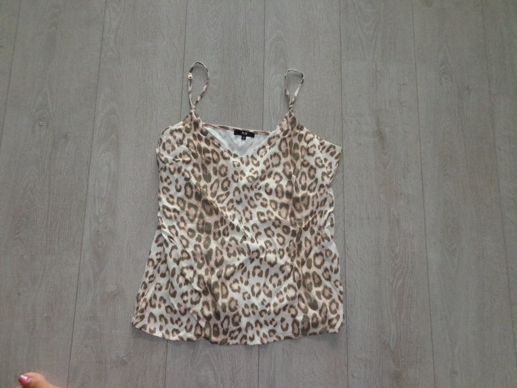 panterprint damestop van Alix, maat L, Kleding | Dames, Bruin, Maat 42/44 (L), Ophalen of Verzenden, Zonder mouw