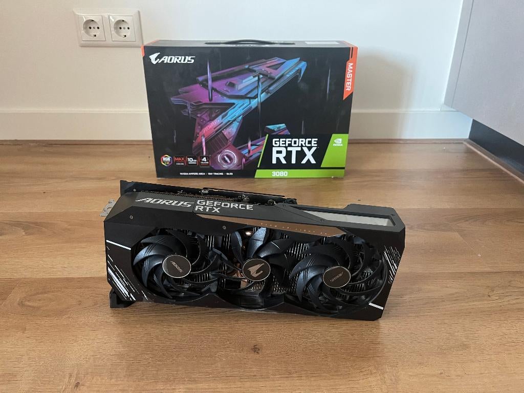 Garantie! ~ Gigabyte AORUS GeForce RTX 3080 Master 10GB, Computers en Software, Videokaarten, GDDR6, PCI-Express 4, Zo goed als nieuw