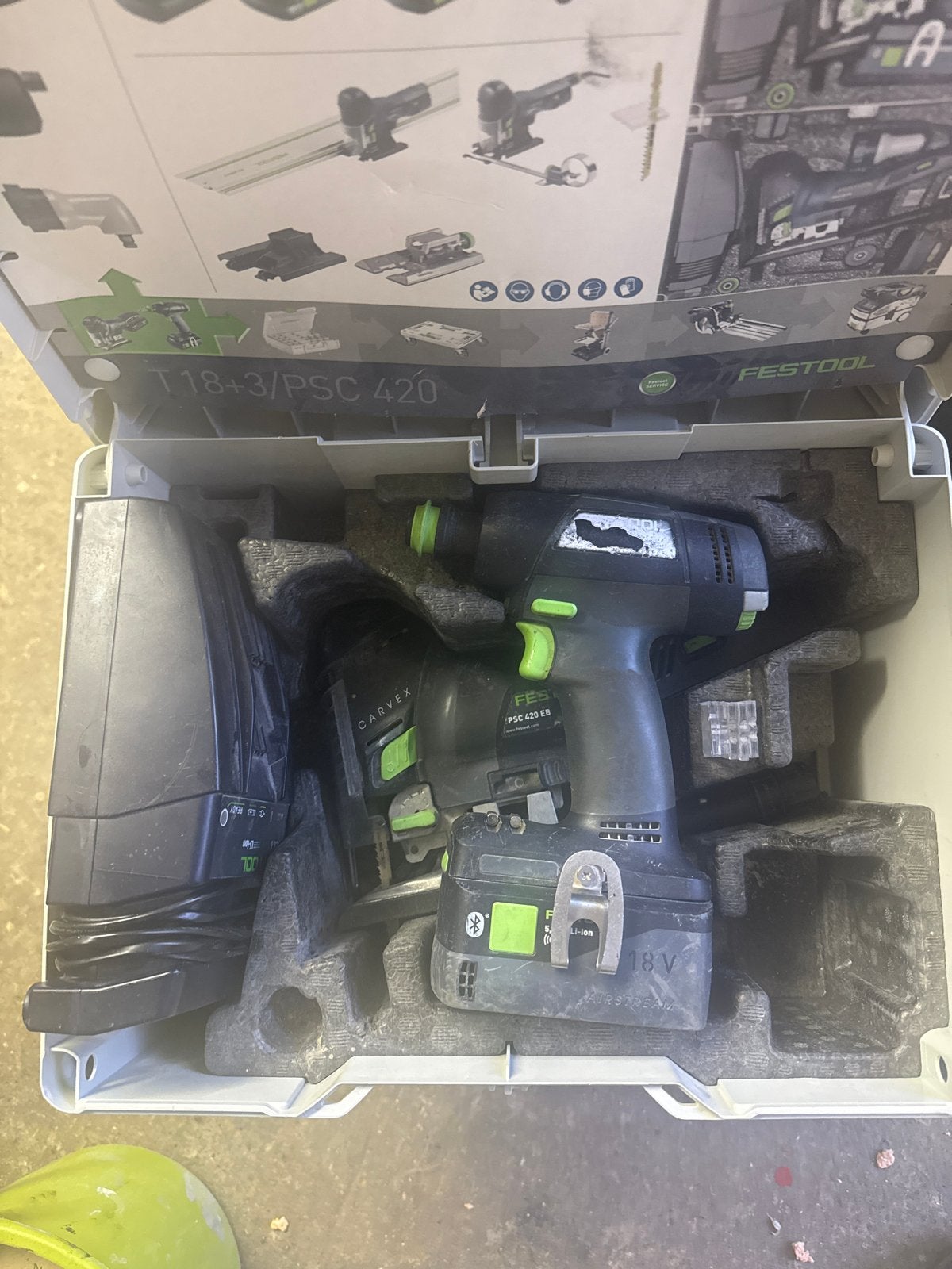 Festool T18+3 Boor-/Schroefmachine & Carvex PSC 420 Decoupee, Variabele snelheid, Ophalen of Verzenden, Boor- en Schroefmachine