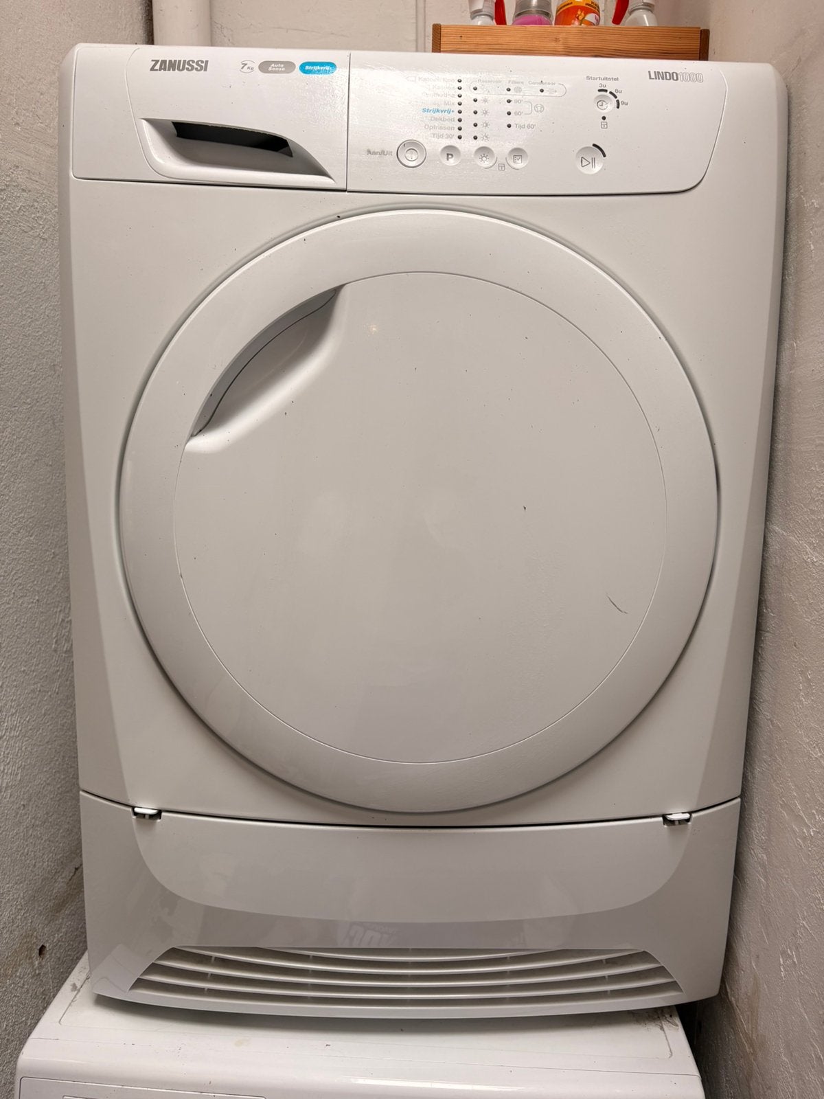 Zanussi warmtepompdroger, Witgoed en Apparatuur, 6 tot 8 kg, Ophalen, Zo goed als nieuw, 85 tot 90 cm