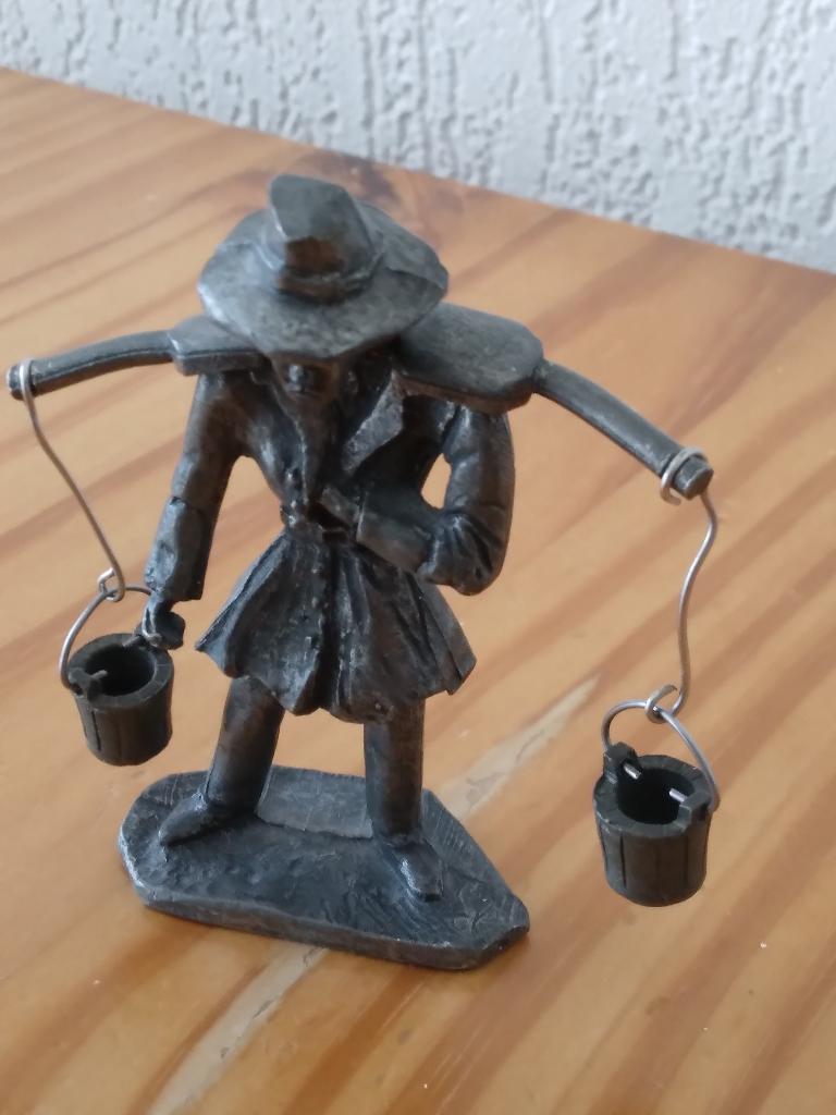 tin waterdrager oude ambachten met merkteken, Ophalen of Verzenden