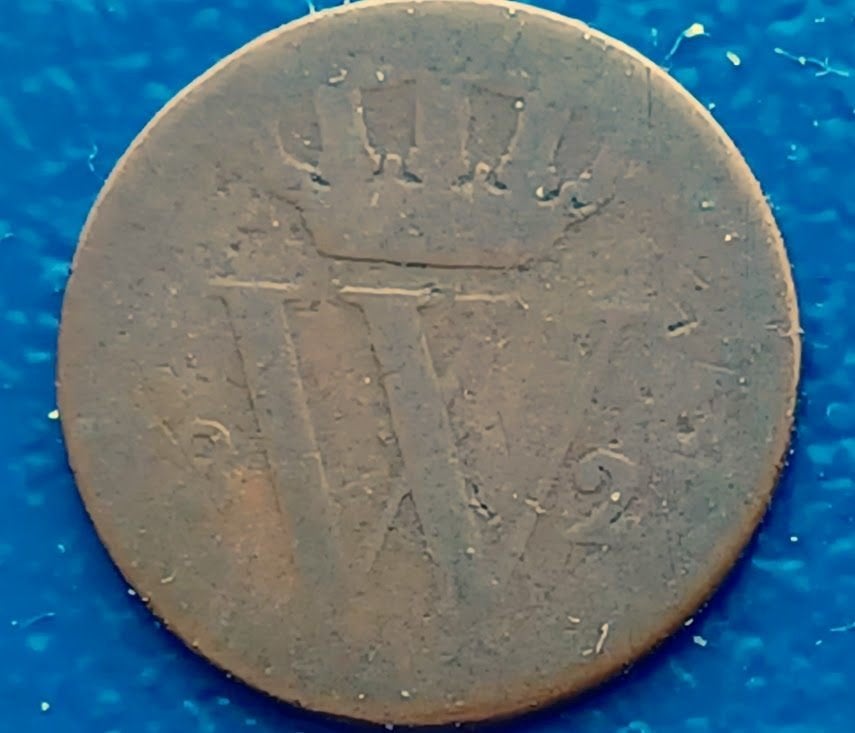 1/2 cent 182 ? - Willem I, Verzenden, Koning Willem I, 1 cent, Losse munt