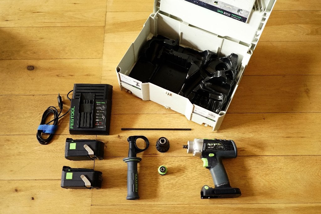 Festool PDC 18/4 LI 4,2 Plus QuaDrive, Doe-het-zelf en Verbouw, Ophalen, Gebruikt, Boor- en Schroefmachine, Variabele snelheid