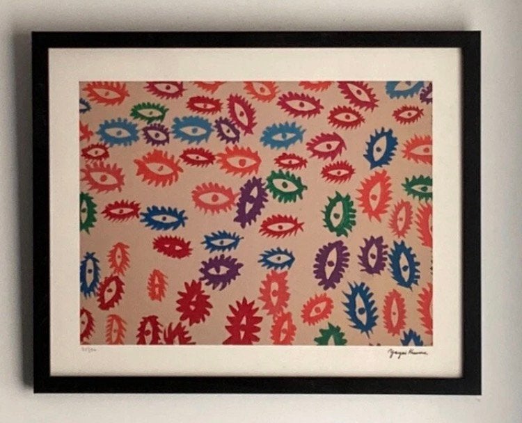 Yayoi Kusama : litho (40 bi 50 cm), Ophalen of Verzenden