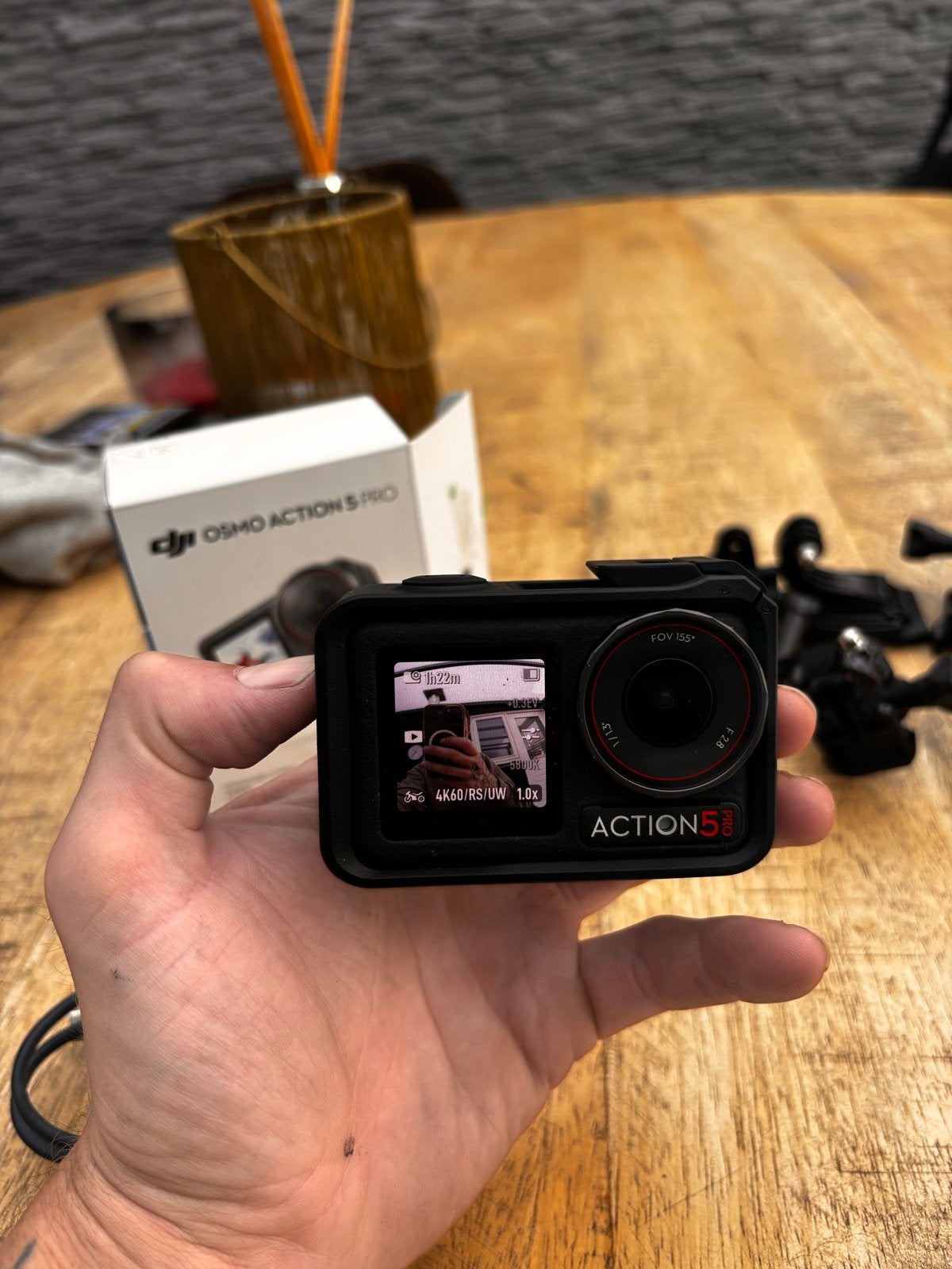 Dji Osmo Action 5 Pro met accessoires en Dji Mic Mini, Ophalen, Zo goed als nieuw, Overige merken