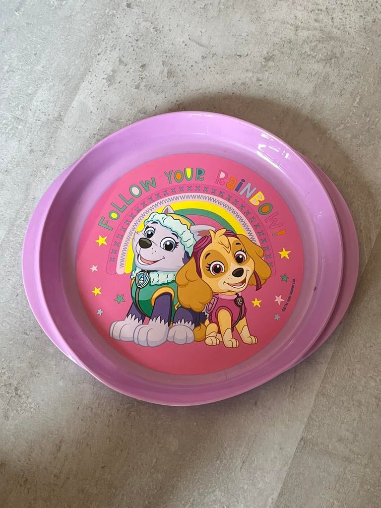 Paw patrol bord en schaaltje, Verzenden, Nieuw