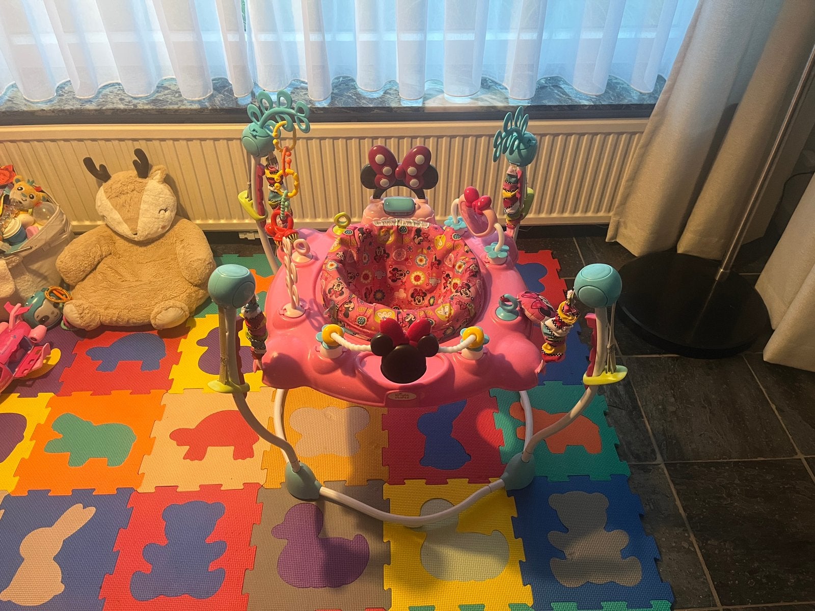 Disney Minnie Mouse Baby Jumper, Kinderen en Baby's, Wipstoeltjes, Ophalen, Zo goed als nieuw, Verstelbaar