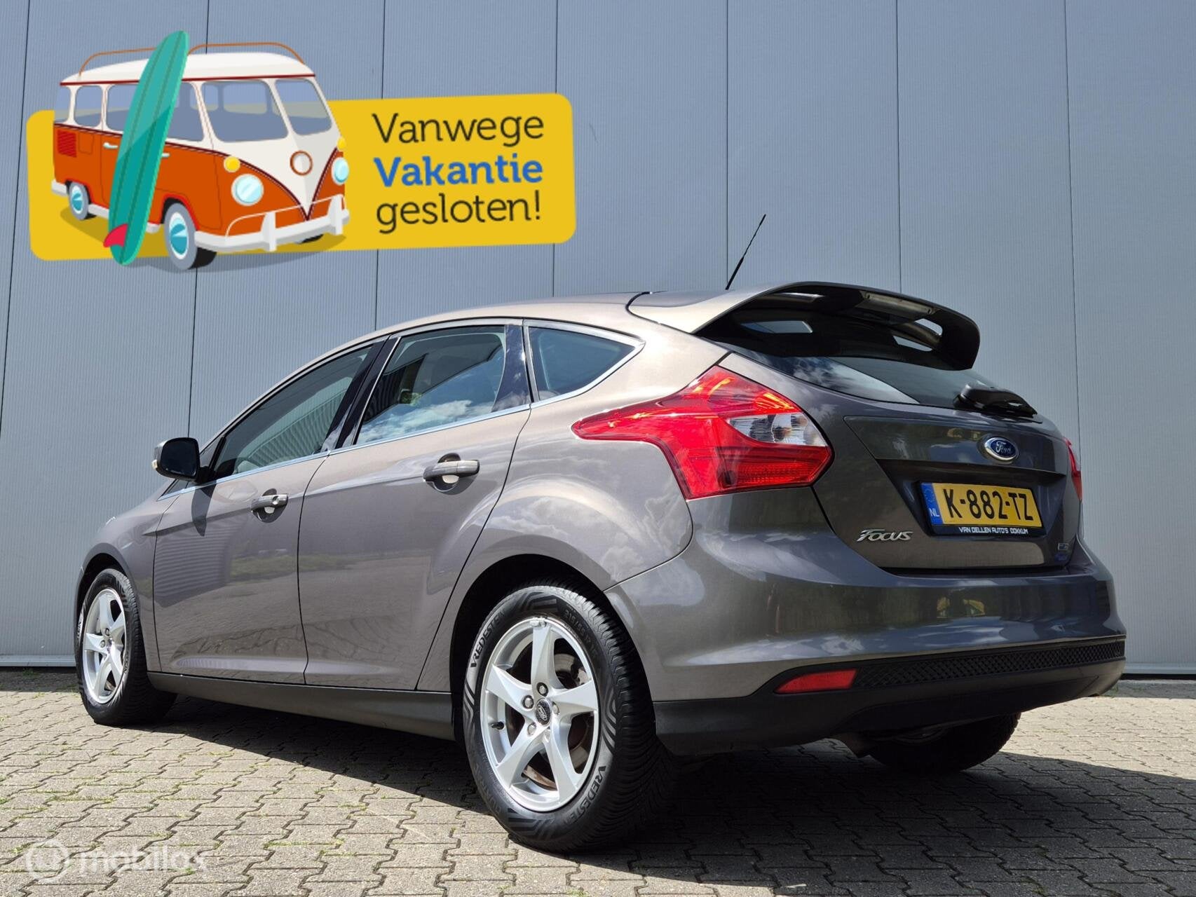 FORD FOCUS 1.0 ECOBOOST TITANIUM/CLIMATE/STOELVERWARMING/KEY, Euro 5, 125 pk, Gebruikt, Bruin