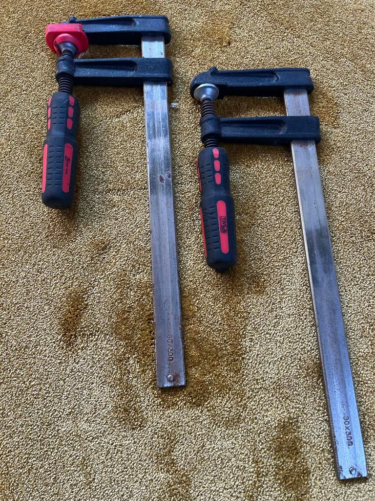 Set van 2 Lijmklemmen (80x300), Ophalen of Verzenden, Zo goed als nieuw