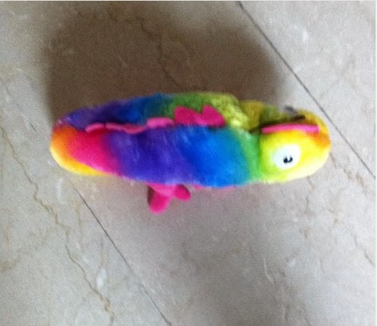 Knuffel kamelion diverse kleuren L 35 cm, Overige typen, Ophalen of Verzenden, Zo goed als nieuw, Middelgroot (20 tot 80 cm)