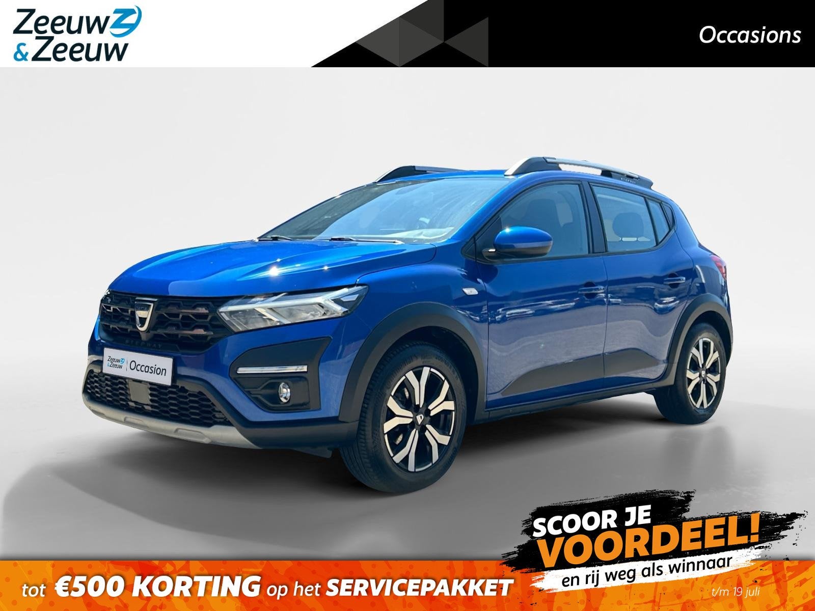 Dacia Sandero Stepway 1.0 TCe 90 Comfort | Apple Carplay & A, 12 maanden, Stof, Euro 6, Blauw